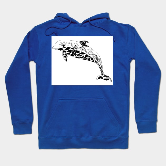 ocean king dolphin ecopop Hoodie by jorge_lebeau